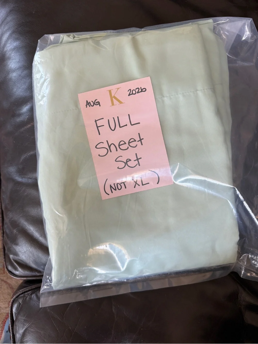Full Sheet Set in Light Sage Green by Bedsure